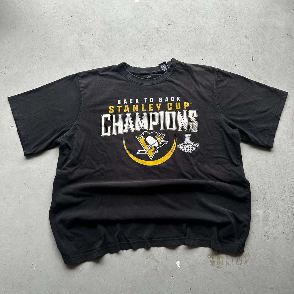 Pittsburgh Penguins 2017 Back To Back Stanley Cup Champions Graphic T-Shirt
